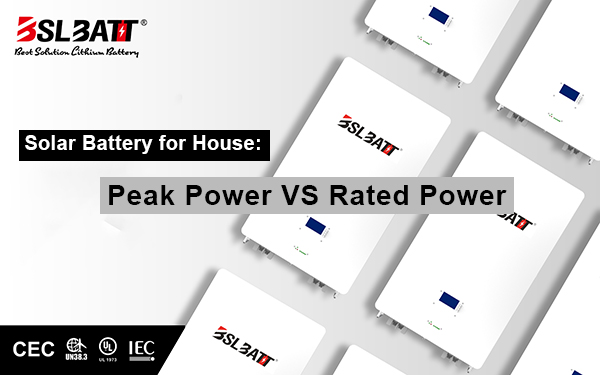 အိမ်အတွက် ဆိုလာဘက်ထရီ- Peak Power VS အဆင့်သတ်မှတ်ပါဝါ