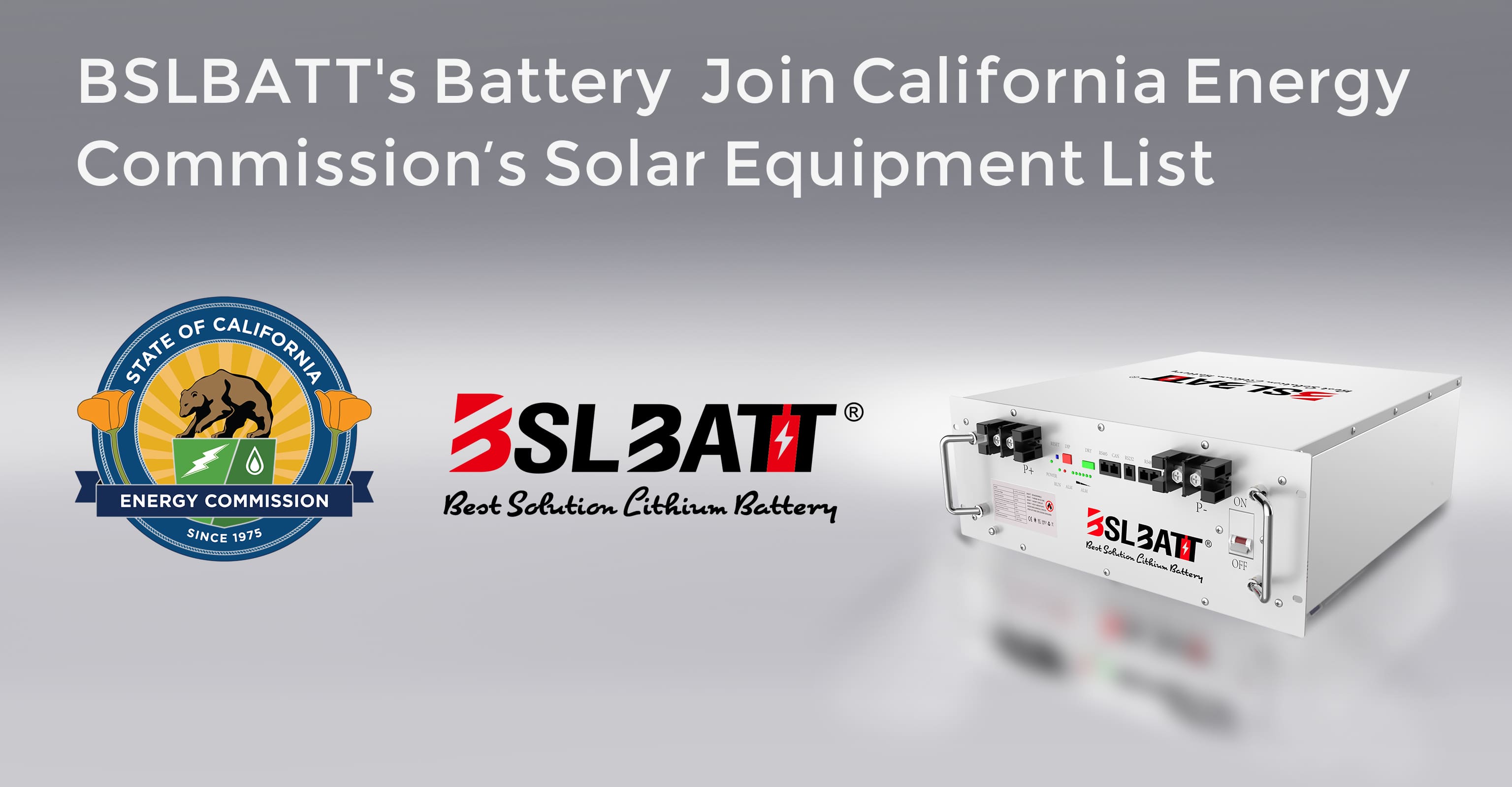 BSLBATT 5kWh rackbatteri slutter sig til California Energy Commissions liste over soludstyr