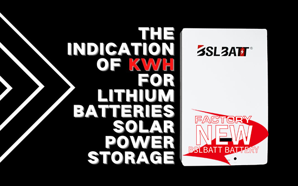 Endikasyon de kWh pou batri ityòm depo solè pouvwa