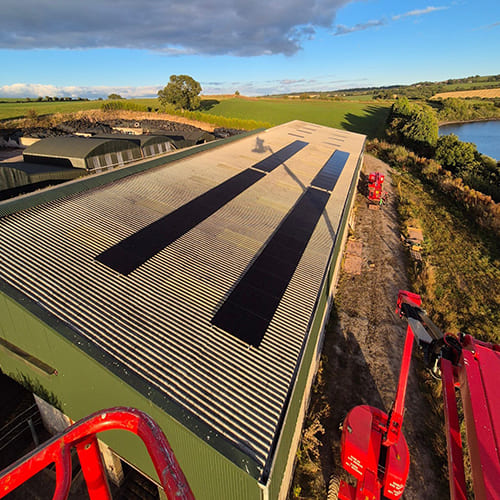 solar farm with battery storage